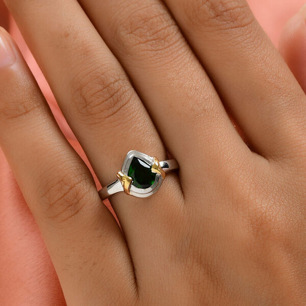 Natürlicher Chromdiopsid-Ring - 1,17 ct. image number 3