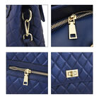 LA MAREY Crossbody Tasche aus 100% echtem Leder mit RFID Schutz und abnehmbarem Riemen, Blau image number 4