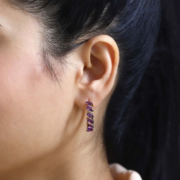 Afrikanische Amethyst-Ohrringe - 3,11 ct. image number 3