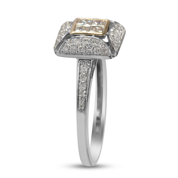 New York Kollektion - Diamant-Ring, P1 G-H, 585 Wei&szlig;gold  ca. 0,75 ct image number 1