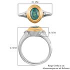 Grandidierit und Zirkon-Ring, 925 Silber Bicolor  ca. 0,83 ct image number 6