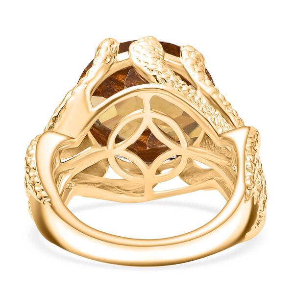 Citrin Ring Messing (Gr&ouml;&szlig;e 18.00) ca. 10,47 ct image number 6