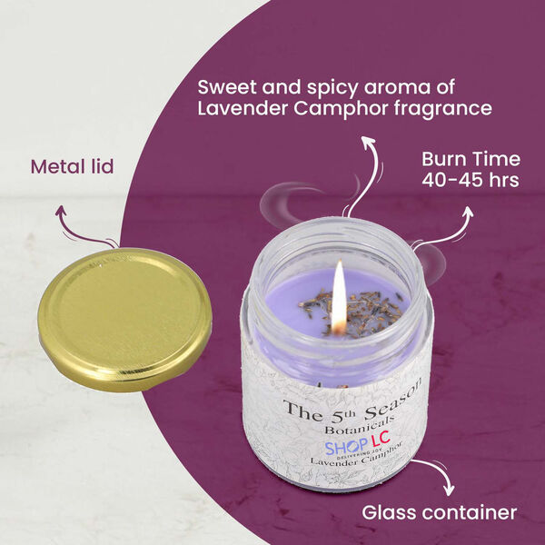 The 5th Season - Botanical Collection Duftkerze au Sojawachs im Glas, Lavendel image number 4