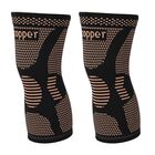 Kupfer-Komfort, Kniebandagen, Nylon-Mix, zur Unterstützung der Gelenke und zur Arthritis-Schmerzlinderung, Größe XL, Schwarz
