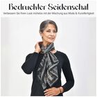 Geschmeidiger Luxuriöser 100% Seiden-Schal, 50 x 160 cm, schwarz image number 2