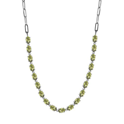Peridot Halskette, 45 cm - 8,43 ct. image number 0