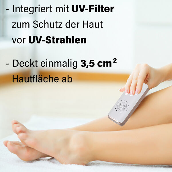 Seidenweich Haarentfernungsger&auml;t zur dauerhaft sichtbaren Haarentfernung, mit modernster IPL-Technologie, inkl. Zubeh&ouml;r image number 3