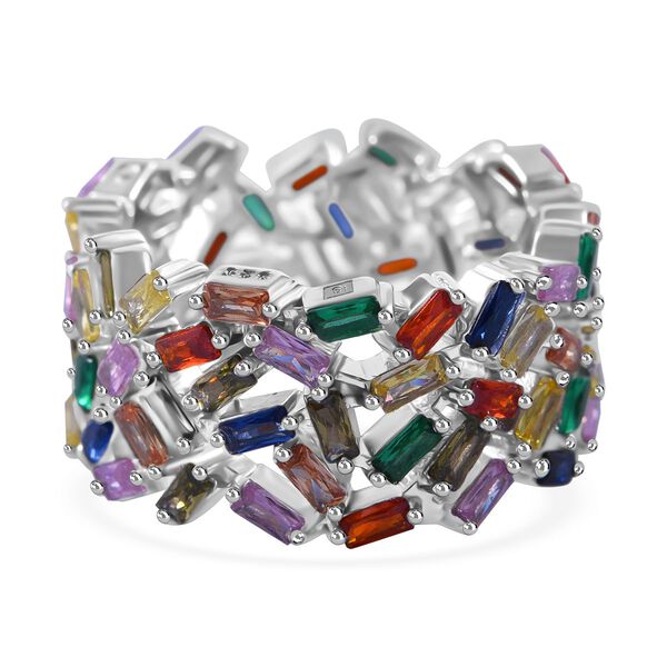 LUSTRO STELLA Mehrfarbiger Zirkonia-Ring - 10,41 ct.