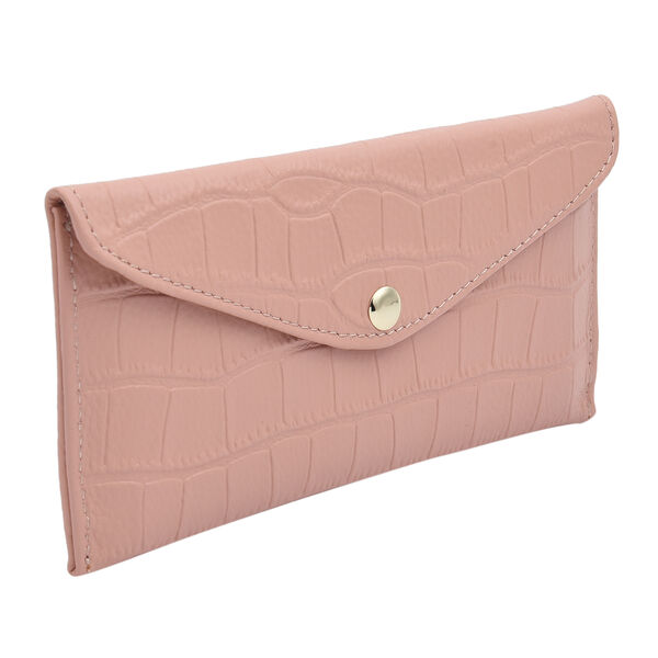 Brieftasche f&uuml;r Damen aus 100% echtem Leder und RFID Schutz, Gr&ouml;&szlig;e 20,5x10 cm, Rosa image number 2
