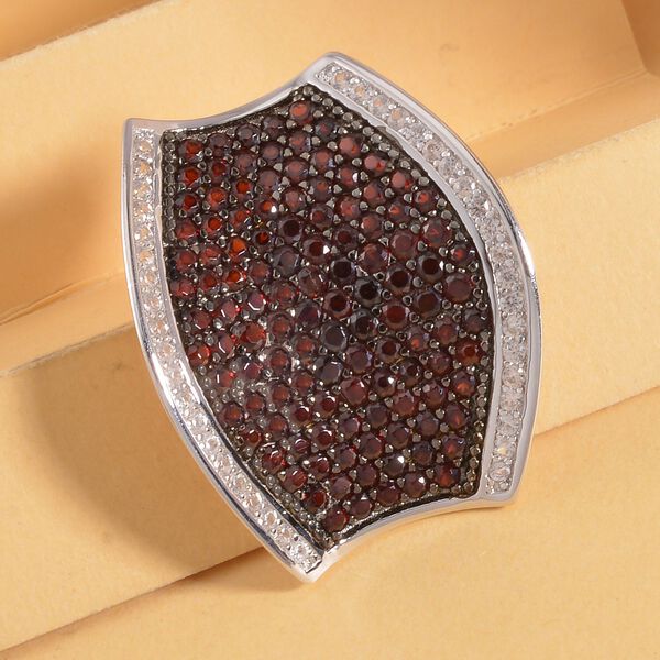 Roter Granat und Zirkon-Anh&auml;nger - 4,67 ct. image number 2