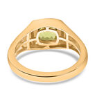 Peridot Solitär emaillierter Ring - 1,75 ct. image number 4