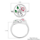 Diamant Blumen Ring 925 Silber image number 5
