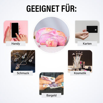 10er-Set Schmuckbeutel, Rosa