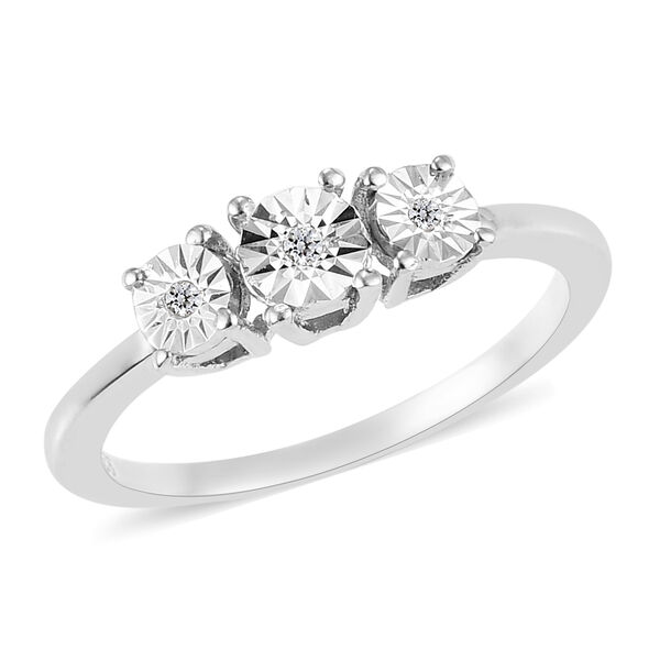 Diamant-Ring, 925 Silber platiniert image number 4