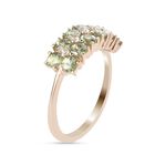 AA Demantoid Granat und Zirkon Cluster Ring 375 Gelbgold image number 4