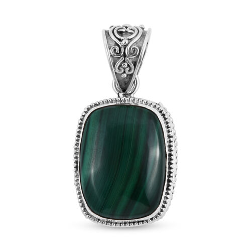 Royal Bali Kollektion - Malachit Anhänger, 925 Silber, ca. 20,45 ct image number 0