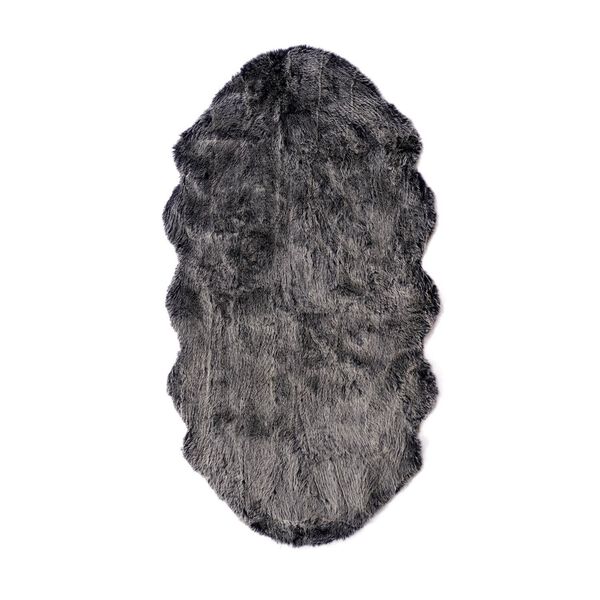 Kunstfell Teppich, schwarz meliert image number 3