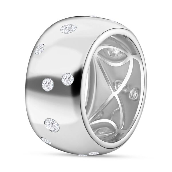 Moissanit Ring, 925 Silber rhodiniert image number 5