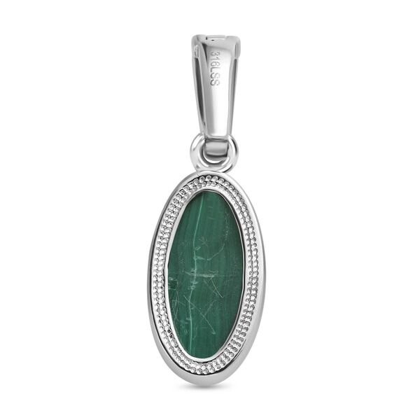 AAA Malachit Anh&auml;nger  Edelstahl ca. 15,61 ct. image number 5
