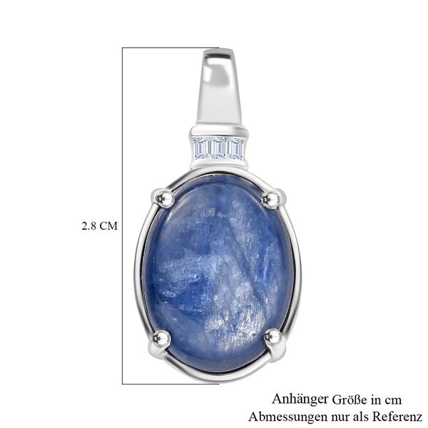 Kyanit und Zirkon Anh&auml;nger - 9,57 ct. image number 6