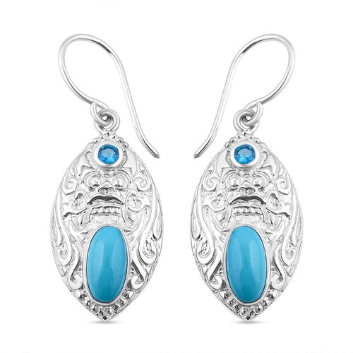 Royal Bali- AA Sleeping Beauty Türkis, Neon Apatit Ohrringe, ca. 2,85 ct. image number 0