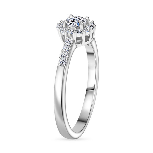 LUXURIANT SI-GH Labor Diamant Ring, 925 Silber rhodiniert - 0,50 ct. image number 5