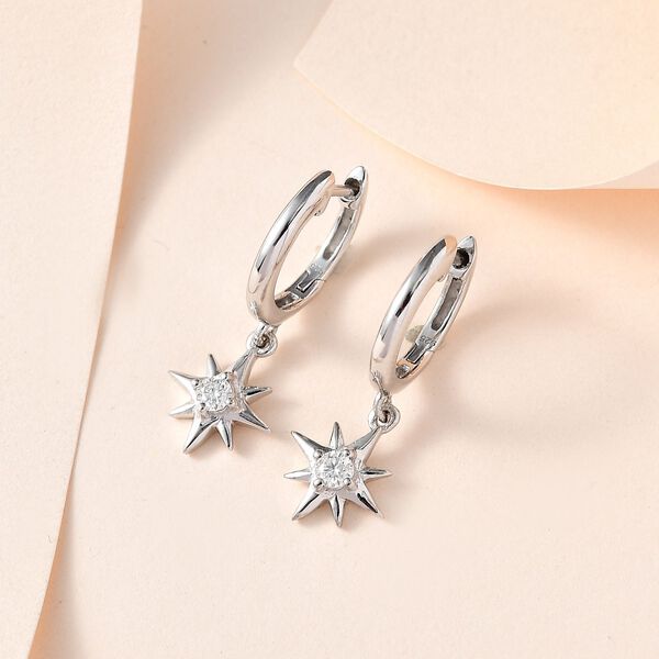 Stern Moissanit Ohrringe - 0,20 ct. image number 2