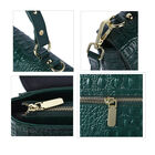 Luxus Crossbody Tasche mit Kroko-Prägung aus echtem Leder, Grün image number 4