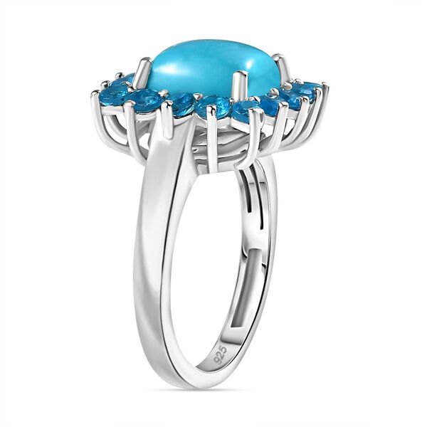 AA Sleeping Beauty Türkis und Neon Apatit Ring - 4,15 ct. image number 5