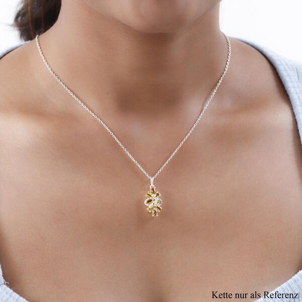 Citrin Anh&auml;nger 925 Silber ca. 1,83 ct image number 2