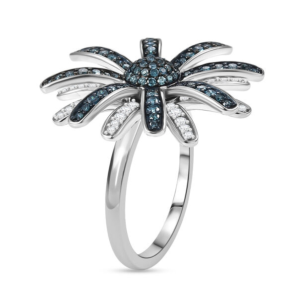 D'Joy blauer und weißer Diamant Ring - 0,98 ct. image number 4