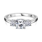 LUXURIANT DIAMOND Lab Grown Diamant VS-EF SGL zertifiziert Ring 950 Platin (Größe 20.00) ca. 1.50 ct