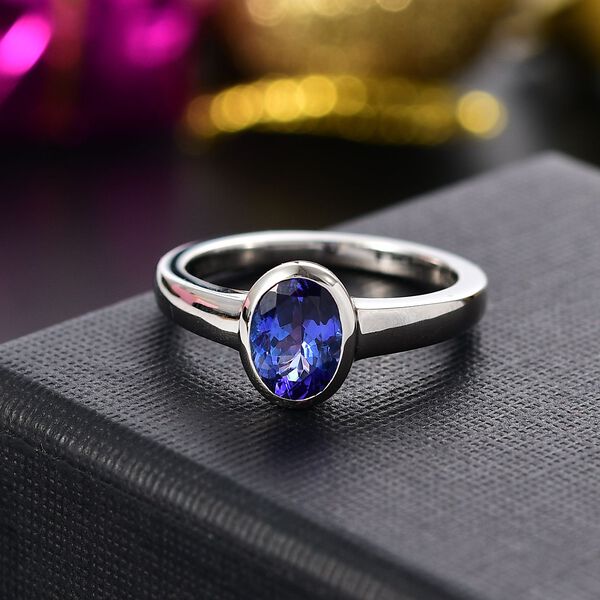 RHAPSODY AAAA Tansanit Ring in 950 Platin - 1,47 ct. image number 2