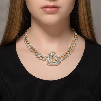 Wei&szlig;er Kristall Halskette ca. 50 cm Std Gelb