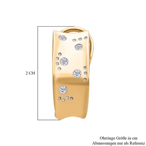 LUXURIANT DIAMOND - Lab Grown Diamant SI-GH Ohrringe 925 Silber Gelbgold Vermeil ca. 0,25 ct. image number 4
