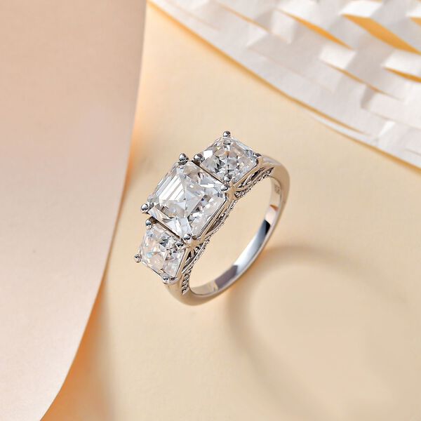 Moissanit Ring - 4,68 ct. image number 8