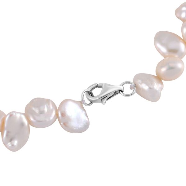 Wei&szlig;e Keshi Perlen Halskette, ca. 180,00 ct. image number 4