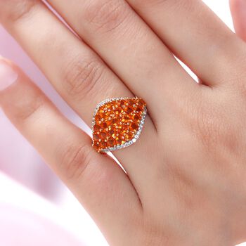 Salamanca Feueropal-Ring, 925 Silber vergoldet (Gr&ouml;&szlig;e 21.00) ca. 2.47 ct