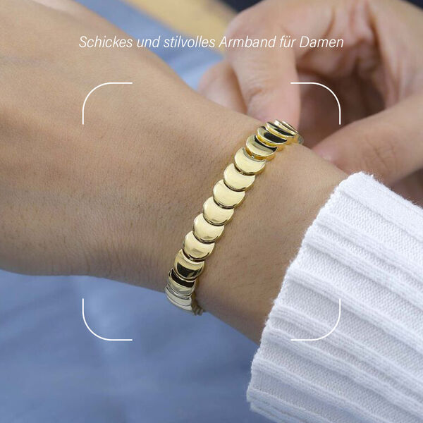 Flaches Scheibenarmband 19 cm image number 3