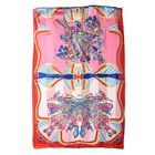 LA MAREY: Bedruckter Schal aus 100% Maulbeerseide, Kronenleuchter-Muster, inkl. Geschenkbox, Mehrfarbig  image number 3