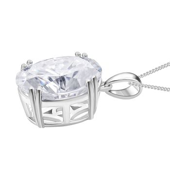 D'Joy Moissanit Schmuckset ca. 45 cm 925 Silber rhodiniert ca. 15.00 ct