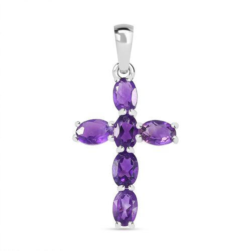 Afrikanischer Amethyst Kreuz-Anhänger - 2,70 ct. image number 0