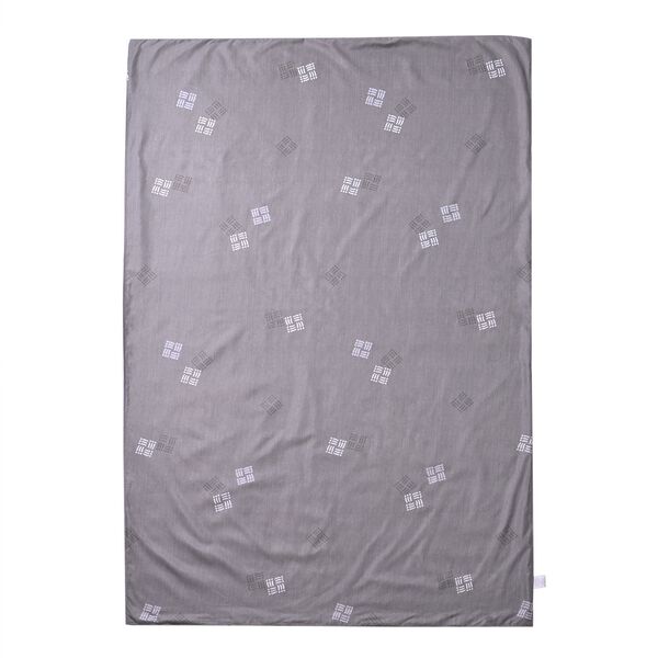 6-tlg. Bettw&auml;sche-Garnitur mit doppelseitigem Druck, Floralmuster, grau image number 7