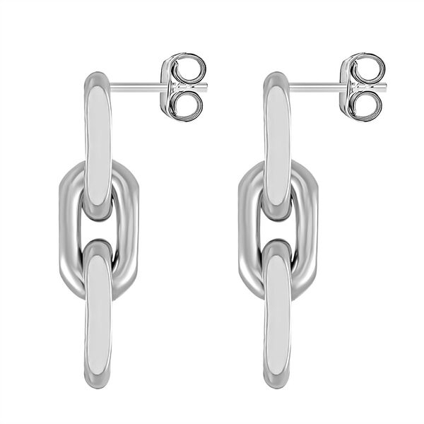 Reiner Edelstahl Ohrringe ca. 9,00g image number 4