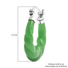 Grüne Jade Ohrringe 925 Silber rhodiniert ca. 18.50 ct image number 4