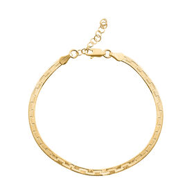 Strukturiertes Fischgräten-Armband, 18cm