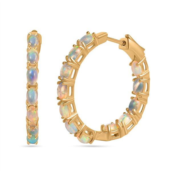 AA nat&uuml;rliche, &auml;thiopische Welo Opal-Ohrringe - 3,89 ct.