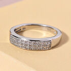 Diamant Ring 925 Silber platiniert  ca. 0,15 ct image number 1