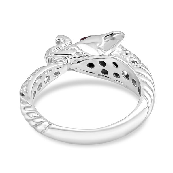 D'Joy Royal Bali Padparadscha Saphir Elefant Ring 925 Silber (Gr&ouml;&szlig;e 21.00) image number 5