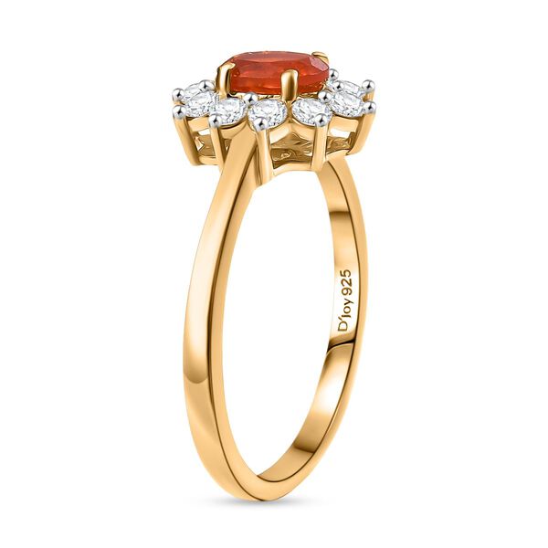 D'Joy AAA Blaze Feueropal und Zirkon Ring - 0,83 ct. image number 5
